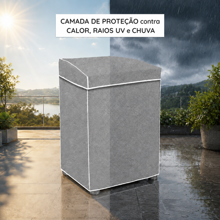 Capa p/ Máquina de Lavar - Electrolux, Brastemp, Consul e outras - 8, 9, 10, 11, 12, 13, 14, 15, 16, 17, 18Kg