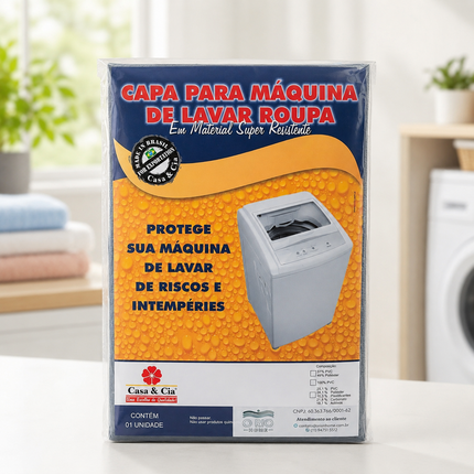 Capa p/ Máquina de Lavar - Electrolux, Brastemp, Consul e outras - 8, 9, 10, 11, 12, 13, 14, 15, 16, 17, 18Kg